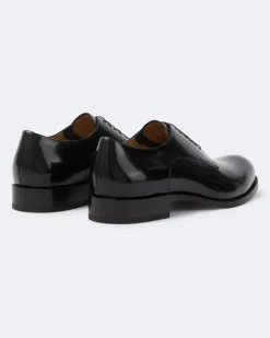Derby-Schuhe Moustachou aus Leder Schwarz