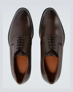 Derby-Schuhe New Classic aus Leder Braun