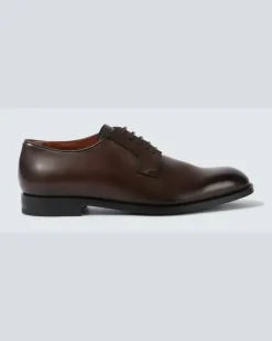 Derby-Schuhe New Classic aus Leder Braun