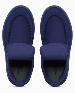 Desert Boots aus Veloursleder Marineblau
