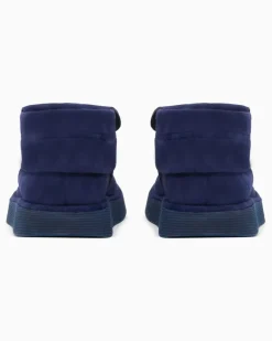 Desert Boots aus Veloursleder Marineblau