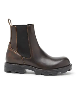 D-Hammer-Chelsea-Stiefel aus gebürstetem Leder - Stiefel - Herren - Braun
