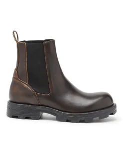 D-Hammer-Chelsea-Stiefel aus gebürstetem Leder - Stiefel - Herren - Braun