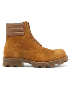 D-Hammer - Combat-Boots aus Veloursleder und Leder - Stiefel - Herren - Braun
