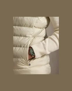 Die verstaubare Daunenweste Colden Cream