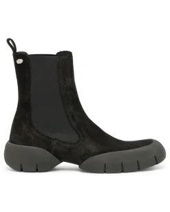 D-Mathieu - Stiefel aus Wildleder mit Gummisohle - Stiefel - Herren - Schwarz