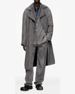 D-Matthew Trenchcoat - Grau