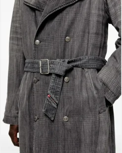 D-Matthew Trenchcoat - Grau