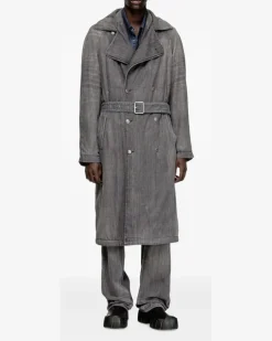 D-Matthew Trenchcoat - Grau