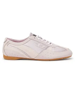 D-Mile - Flat-Sneakers mit Wildleder-Overlays - Sneakers - Damen - Rosa