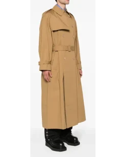 Doppelreihiger Trenchcoat - Nude