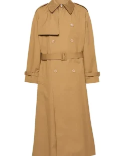 Doppelreihiger Trenchcoat - Nude