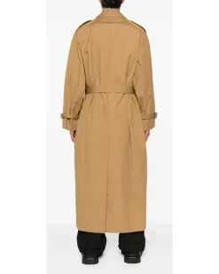 Doppelreihiger Trenchcoat - Nude
