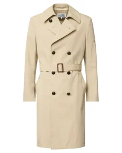 Doppelreihiger Trenchcoat - Nude
