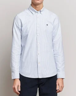 Douglas Striped Oxford Light Blue Blau