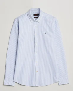 Douglas Striped Oxford Light Blue Blau