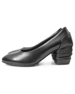 Drapierte Pumps - Schwarz