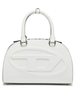 1DR Dome-Bowling-Tasche aus Leder - Handtaschen - Damen - Weiss