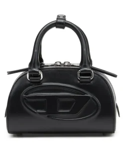1DR Dome-Kleine-Bowling-Tasche aus Leder - Schultertaschen - Damen - Schwarz