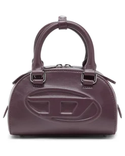 1DR Dome-Mini-Bowlingtasche aus Leder - Schultertaschen - Damen - Rot
