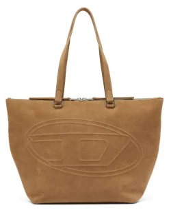 1DR Dome-Suede Tote mit Oval D Logo - Shoppers - Unisex - Braun