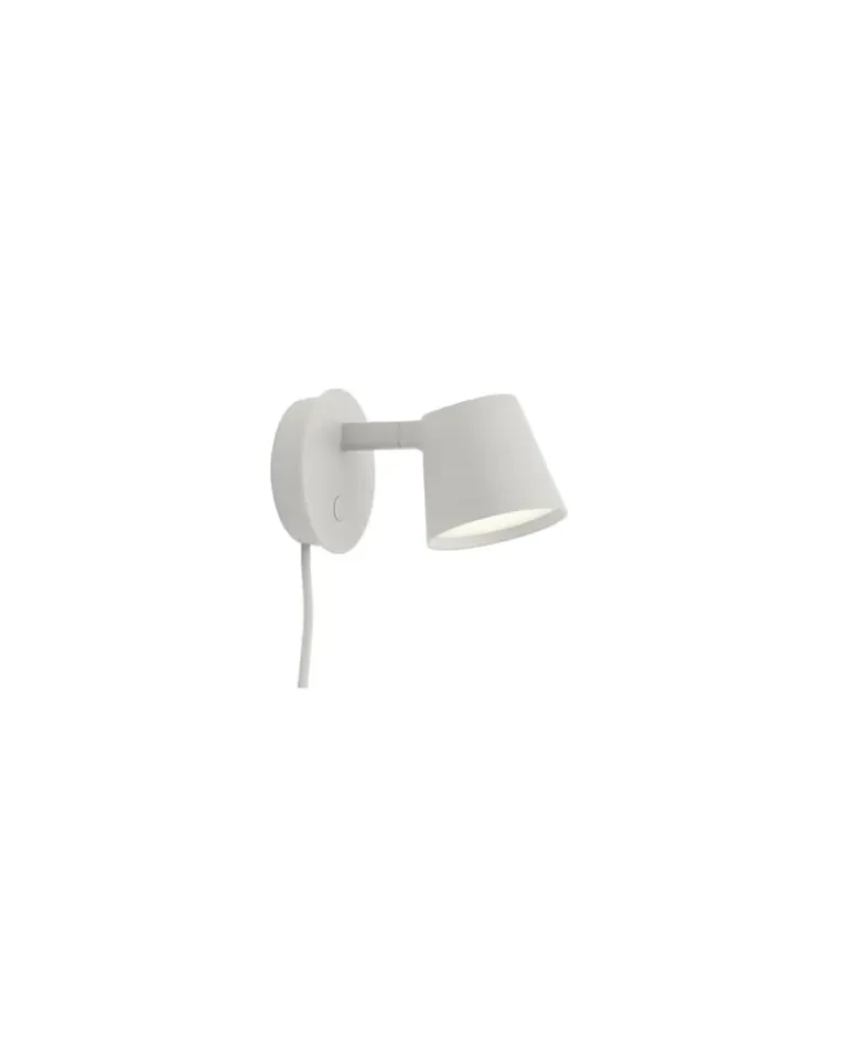 Drehbare Wandleuchte Tip - Grau - Aluminium - Designer Jens Fager