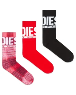 Dreierpack Baumwollsocken mit Logo - Socken - Herren - Bunt