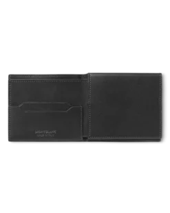 Dreifach gefaltete Brieftasche Schmal 4 cc aus Soft Leder - Schwarz - Leder - MB198145 - Brieftaschen
