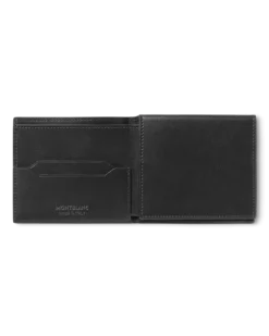 Dreifach gefaltete Brieftasche Schmal 4 cc aus Soft Leder - Schwarz - Leder - MB198145 - Brieftaschen