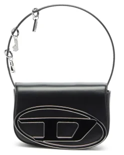 1DR - Ikonische Schultertasche aus Leder mit Henkel-Charms - Schultertaschen - Damen - Schwarz