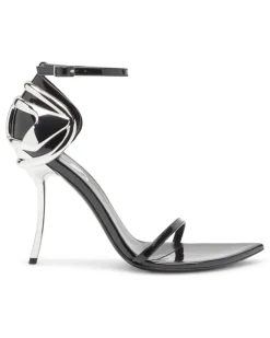 D-Ten & Half-Stiletto-Sandalen aus Lackleder - Sandalen - Damen - Schwarz