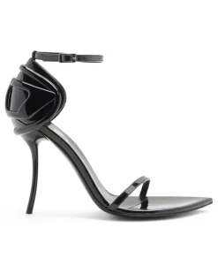 D-Ten & Half-Stiletto-Sandalen aus Lackleder - Sandalen - Damen - Schwarz