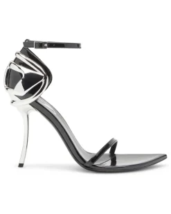 D-Ten & Half-Stiletto-Sandalen aus Lackleder - Sandalen - Damen - Schwarz