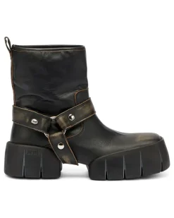 D-Tex - Biker-Boots aus distressed Leder - Stiefel - Herren