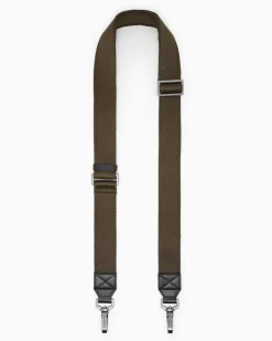 Dufflebag mit geometrischem Muster und Lederbesatz GrüN