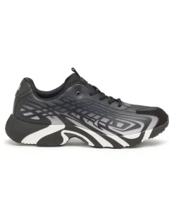 D-Vit-Sneaker aus gestreiftem Dégradé-Mesh - Sneakers - Herren - Schwarz