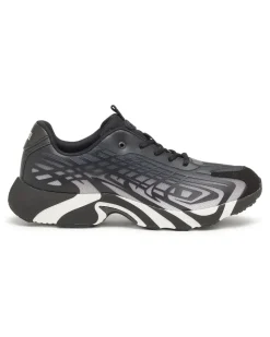D-Vit-Sneaker aus gestreiftem Dégradé-Mesh - Sneakers - Herren - Schwarz