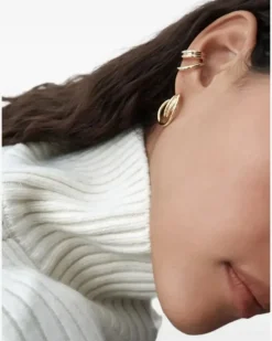 Ear Cuff aus Creolen - Gold