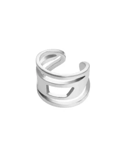 Ear Cuff aus Edelstahl - Ear Cuffs - Unisex - Silber