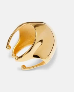 Ear Cuff Lotus, 18kt vergoldet