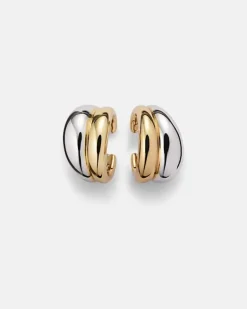 Ear Cuffs Chavez, 10kt vergoldet und rhodiniert