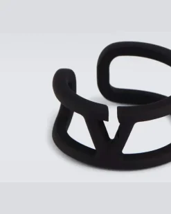 Ear Cuff VLogo Schwarz