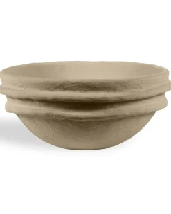 Earth Schale aus Pappmache - Nude