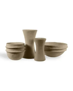Earth Schale aus Pappmache - Nude