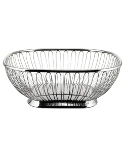 Eckiger Korb mit Draht (23cm x 23cm) - Grau