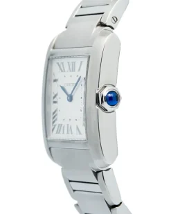 Eckige Steel Tank Francaise Armbanduhr 20mm - Weiß
