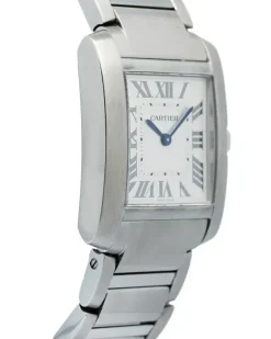 Eckige Steel Tank Francaise Armbanduhr 20mm - Weiß