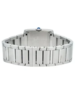 Eckige Steel Tank Francaise Armbanduhr 20mm - Weiß