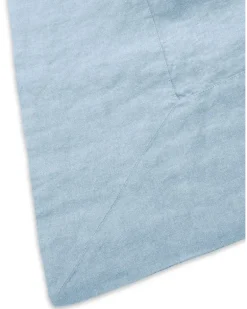 Eckige Tischdecke aus Leinen - Blau