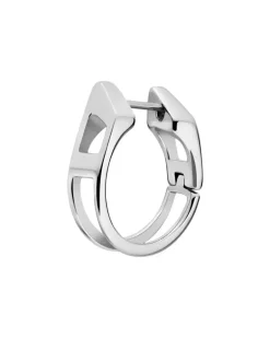 Edelstahl-Creolen - Ohrringe - Unisex - Silber
